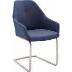 Blaue Moderne MCA furniture Polsterstühle aus Kunstleder gepolstert 2 Teile 