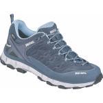 Blaue Meindl Lite Trail Gore Tex Trailrunning Schuhe Schnürung aus Veloursleder wasserdicht für Damen Größe 41 