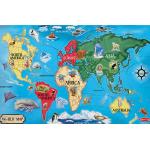 Melissa & Doug Kinderpuzzles Weltkarte für 5 bis 7 Jahre 