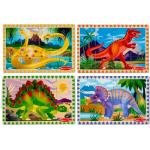 12 Teile Melissa & Doug Meme / Theme Dinosaurier Dinosaurier Kinderpuzzles Dinosaurier aus Holz für 3 bis 5 Jahre 