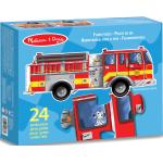 24 Teile Melissa & Doug Feuerwehr Kinderpuzzles für 3 bis 5 Jahre 