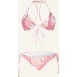 Reduzierte Pinke Melissa Odabash Triangel Bikinis aus Elastan für Damen Größe XS 