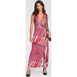 Reduzierte Pinke MELROSE Maxi V-Ausschnitt Maxikleider & lange Kleider aus Jersey für Damen Größe S 