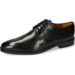 Reduzierte Schwarze Elegante Melvin & Hamilton Derby Schuhe Schnürung für Herren Größe 44 mit Absatzhöhe bis 3cm 