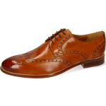 Braune Elegante Melvin & Hamilton Derby Schuhe Schnürung für Herren Größe 47 mit Absatzhöhe bis 3cm 