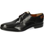 Reduzierte Schwarze Elegante Melvin & Hamilton Derby Schuhe Schnürung für Herren Größe 45 mit Absatzhöhe bis 3cm 