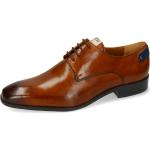 Reduzierte Braune Elegante Melvin & Hamilton Derby Schuhe Schnürung aus Leder für Herren Größe 46 mit Absatzhöhe bis 3cm 
