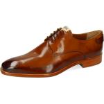 Braune Elegante Melvin & Hamilton Derby Schuhe Schnürung für Herren Größe 46 mit Absatzhöhe bis 3cm 