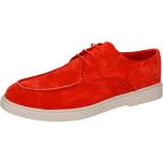 Rote Klassische Melvin & Hamilton Derby Schuhe Schnürung für Herren Größe 46 mit Absatzhöhe bis 3cm 