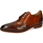 Braune Elegante Melvin & Hamilton Derby Schuhe Schnürung für Herren Größe 45 mit Absatzhöhe bis 3cm 