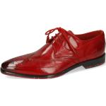Rote Klassische Melvin & Hamilton Elvis Presley Derby Schuhe Schnürung für Herren Größe 44 mit Absatzhöhe bis 3cm 