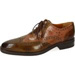 Braune Elegante Melvin & Hamilton Oxford Schuhe für Herren Größe 44 mit Absatzhöhe bis 3cm 