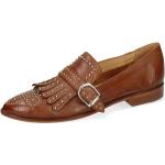 Reduzierte Braune Melvin & Hamilton Jessy Business-Schuhe aus Leder für Damen Größe 39 mit Absatzhöhe bis 3cm 