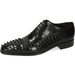 Reduzierte Schwarze Elegante Melvin & Hamilton Oxford Schuhe für Herren Größe 45 mit Absatzhöhe bis 3cm 