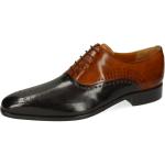 Reduzierte Braune Elegante Melvin & Hamilton Oxford Schuhe für Herren Größe 42 mit Absatzhöhe bis 3cm 