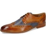 Braune Elegante Melvin & Hamilton Derby Schuhe Schnürung aus Leder für Herren Größe 43 mit Absatzhöhe bis 3cm 