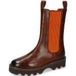 Braune Melvin & Hamilton Winterstiefel & Winter Boots aus Leder für Damen Größe 38 mit Absatzhöhe bis 3cm 