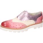 Bunte Elegante Melvin & Hamilton Oxford Schuhe Schnürung aus Leder für Damen Größe 40 mit Absatzhöhe bis 3cm 