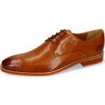 Reduzierte Braune Elegante Melvin & Hamilton Derby Schuhe Schnürung für Herren Größe 47 mit Absatzhöhe bis 3cm 
