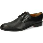 Schwarze Elegante Melvin & Hamilton Derby Schuhe Schnürung für Herren Größe 47 mit Absatzhöhe bis 3cm 