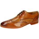 Braune Elegante Melvin & Hamilton Derby Schuhe Schnürung für Herren Größe 47 mit Absatzhöhe bis 3cm 