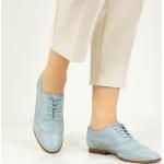 Blaue Business Melvin & Hamilton Oxford Schuhe Schnürung aus Leder für Damen Größe 40 mit Absatzhöhe bis 3cm 
