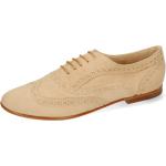 Beige Business Melvin & Hamilton Oxford Schuhe aus Leder für Damen Größe 41 mit Absatzhöhe bis 3cm 