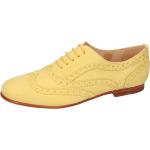 Gelbe Elegante Melvin & Hamilton Oxford Schuhe Schnürung aus Leder für Damen Größe 41 mit Absatzhöhe bis 3cm 