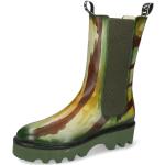 Grüne Melvin & Hamilton Winterstiefel & Winter Boots aus Leder für Damen Größe 40 mit Absatzhöhe bis 3cm 