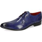 Blaue Elegante Melvin & Hamilton Derby Schuhe Schnürung für Herren Größe 47 mit Absatzhöhe bis 3cm 