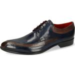 Reduzierte Blaue Klassische Melvin & Hamilton Derby Schuhe Schnürung aus Leder für Herren Größe 45 mit Absatzhöhe bis 3cm 