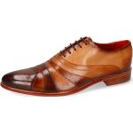 Braune Elegante Melvin & Hamilton Oxford Schuhe für Herren Größe 47 mit Absatzhöhe bis 3cm 