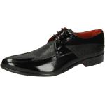 Reduzierte Schwarze Elegante Melvin & Hamilton Derby Schuhe Schnürung für Herren Größe 47 mit Absatzhöhe bis 3cm 