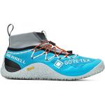 Graue Merrell Gore Tex Trailrunning Schuhe mit Schnellschnürung wasserdicht für Herren Größe 43,5 