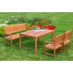 Braune Merxx Lima Gartenmöbel-Sets & Gartenmöbel Garnituren aus Eukalyptus 