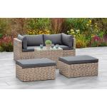 Beige Merxx Gartenmöbel-Sets & Gartenmöbel Garnituren aus Aluminium 5 Teile 