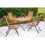 Beige Merxx Gartenmöbel-Sets & Gartenmöbel Garnituren aus Stahl für 4 Personen 