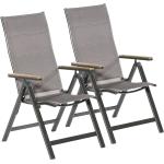 Reduzierte Graue Merxx Gartenstühle aus Aluminium 2 Teile 