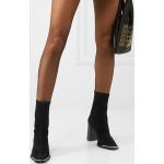 Schwarze High-Heel Stiefeletten für Damen mit Absatzhöhe über 9cm 