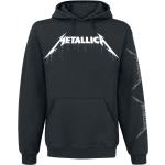Schwarze Langärmelige Metallica Kapuzenpullover aus Baumwolle für Herren Größe XXL 