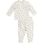 Offwhite Meyco Kinderpyjamas & Kinderschlafanzüge Tiere aus Baumwolle maschinenwaschbar für Mädchen Größe 56 2 Teile 