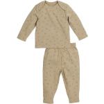 Sandfarbene Meyco Kinderpyjamas & Kinderschlafanzüge Tiere aus Baumwolle maschinenwaschbar für Mädchen Größe 68 2 Teile 
