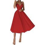 Reduzierte Rote Vintage Maxi Strandkleider aus Tüll für Damen Größe XXL zur Hochzeit 