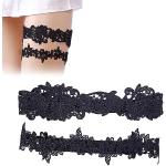 Schwarze Elegante Strumpfbänder für Damen 