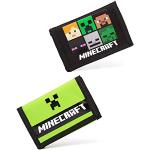 Schwarze Minecraft Kindergeldbörsen & Kinderportemonnaies aus Polyester 