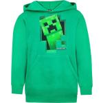 Grüne Langärmelige Minecraft Kinderkapuzenpullover & Kinderkapuzensweater aus Baumwolle für Jungen Größe 116 