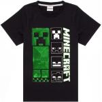 Print Kurzärmelige Minecraft Kindersweatshirts mit Pailletten aus Elastan für Jungen 