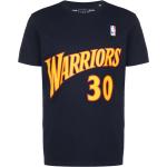 Mitchell and Ness NBA Golden State Warriors Stephen Curry Hardwood Classics Unisex T-Shirt dunkelblau / gold Gr. L