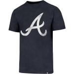 Marineblaue Atlanta Braves Baseball-Shirts aus Baumwolle für Damen 