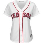 MLB Boston Red Sox Damen Baseball Trikot Cool base Majestic Jersey weiß Girls (L)